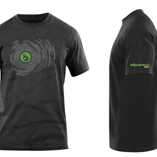 Golf t-shirt with the title 'winner Tess design Bombtech'
