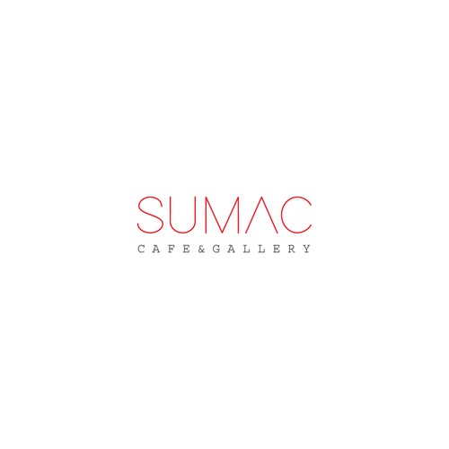Art gallery logo with the title 'Sumac Logo design'
