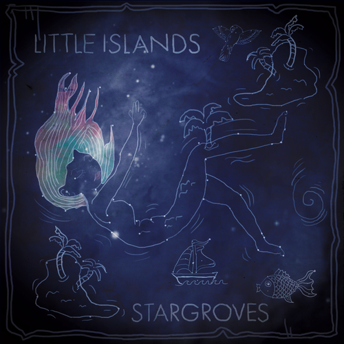 Bird artwork with the title 'illustratie album cover design'