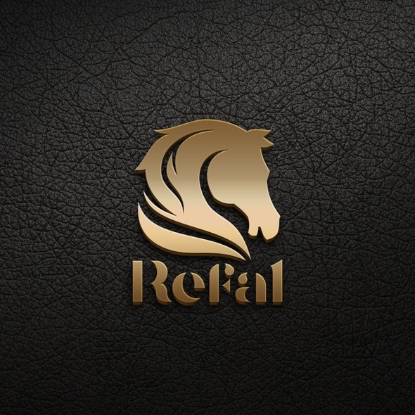 horse head logo design