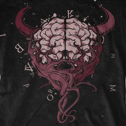 Mouse design with the title 'Create t-shirt design'