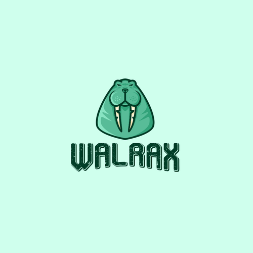 Walrus design with the title 'Walrus Logo for Gaming Marketplace!'