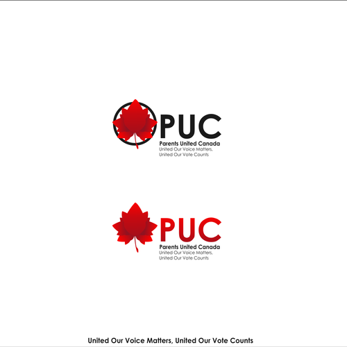 Canadian leaf logo with the title 'Bold logo for PUC'