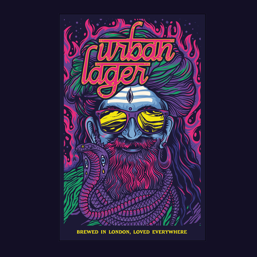 Craft label with the title 'Beer Labe'