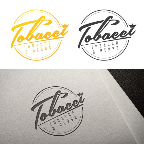 Tobacco logo with the title 'Tobbaco and herbs logo alt 4'