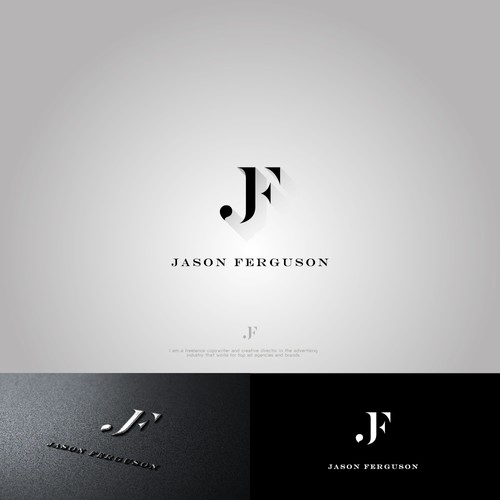 Personal logo with the title 'JF monogram logo letters'