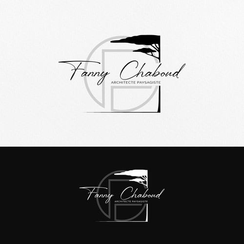 Architect logo with the title 'Logo for landscape architect who mainly works for private gardens in the South of France'