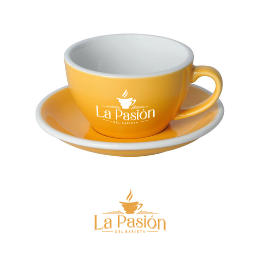 Barista design with the title 'la pasion del barista logo'