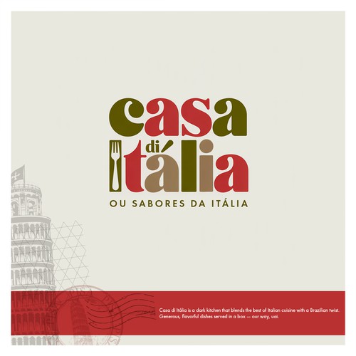 Brazil logo with the title 'Winning logo design for Casa di Itália'
