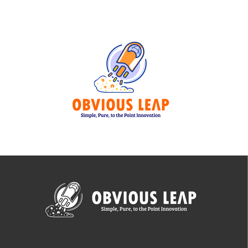 Joyous logo with the title 'Sophisticated Rocket logo'