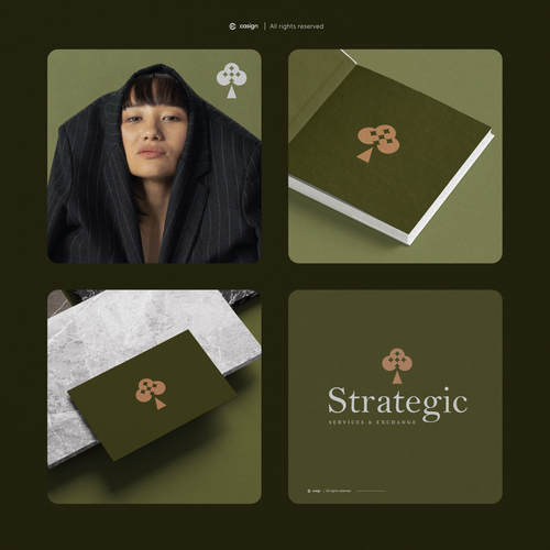 Business design with the title 'Strategic Services & Exchange'
