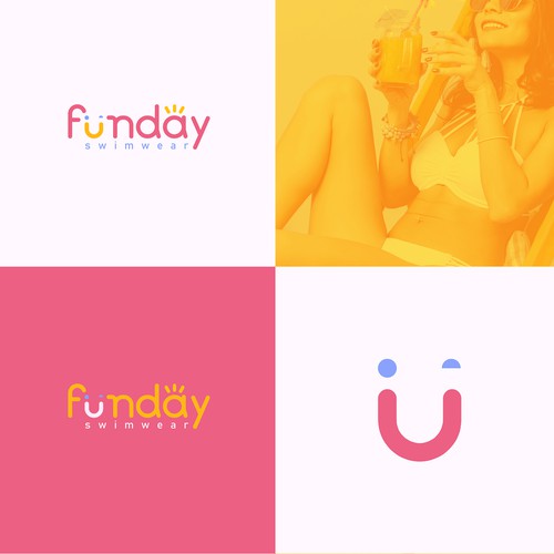 Swimwear logo with the title 'Logo for a swimwear brand'