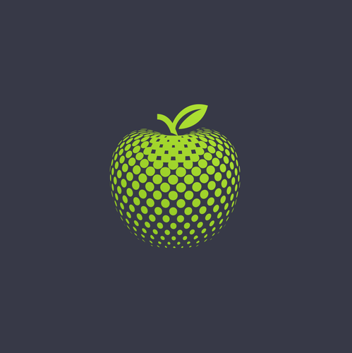 Data science logo with the title 'Apple logo concept'