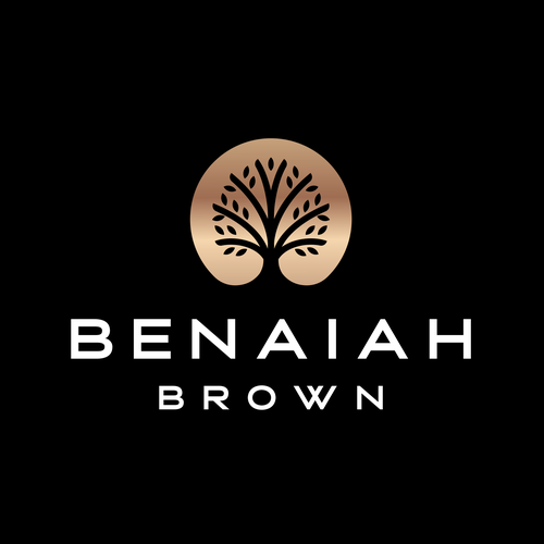 Gold tree logo with the title 'Benaiah Brown'