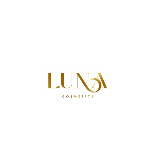Crescent logo with the title 'logo concept for cosmetic brand'