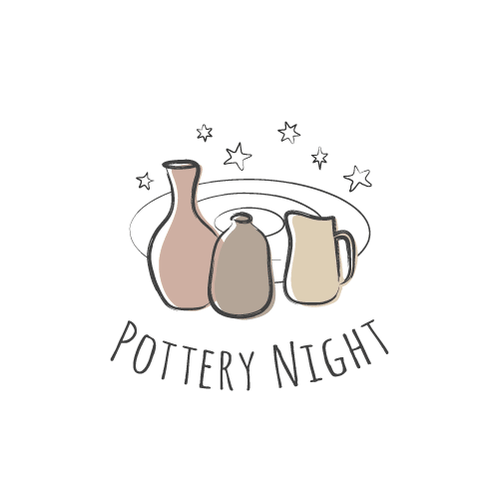 Pottery logo with the title 'Pottery Night'