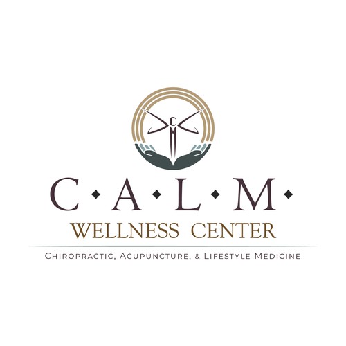 Chiropractic logo with the title 'Logo for a wellness center'