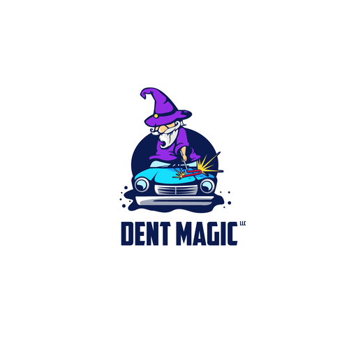 Magician logo with the title 'Logo for Dent Magic '