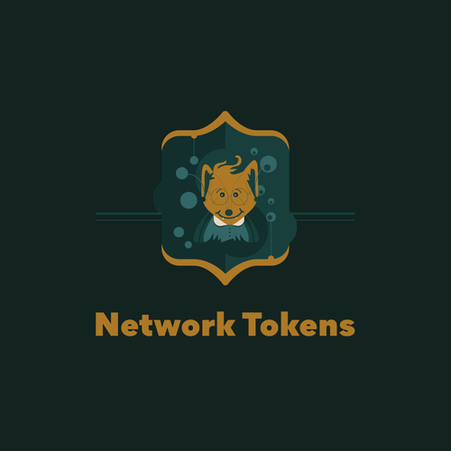 Easy to draw logo with the title 'Network Tokens'
