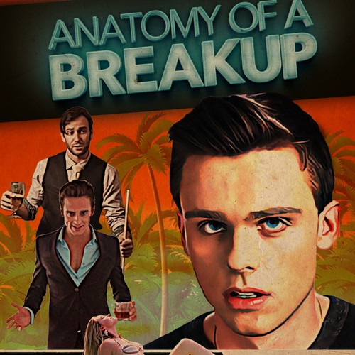 Comedy design with the title 'Anatomy of a Breakup Movie Poster'