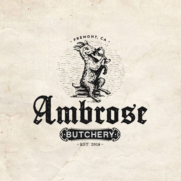 Butchery logo with the title 'Ambrose Butchery'