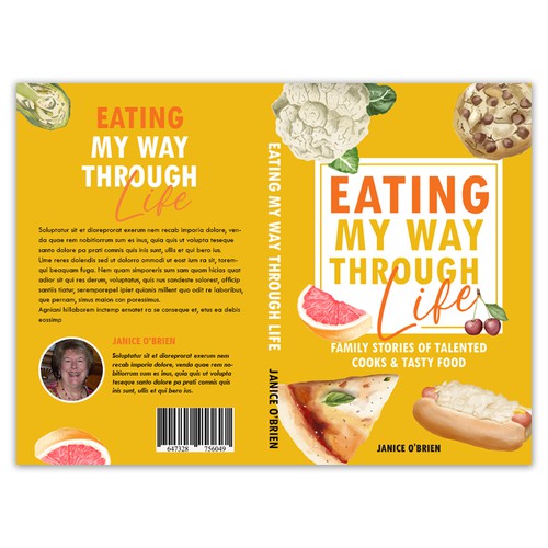 Food book cover with the title 'Cover book'