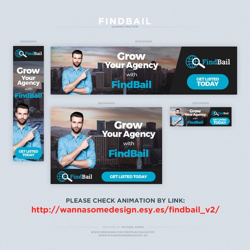 HTML5 design with the title 'Animated HTML5 banners for Google AdWords'