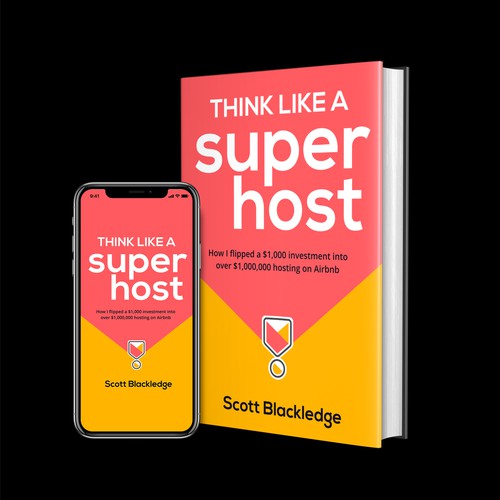 Airbnb design with the title 'Badass ebook cover for Airbnb Hosting '