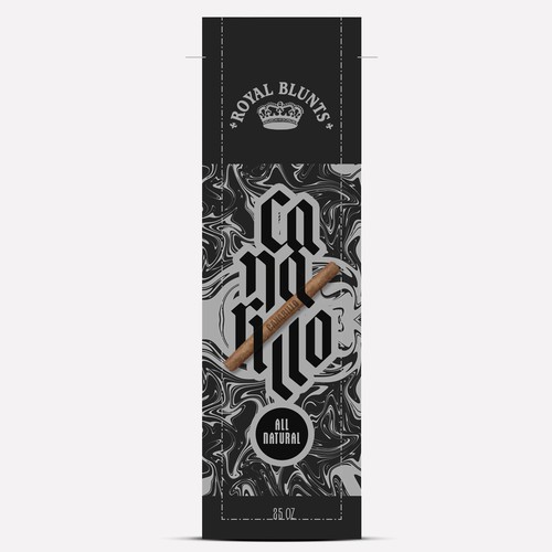 Cannabis packaging with the title 'Packaging Cannabis Pre-roll Hemp Cigar'