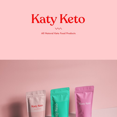 Corporate brand with the title 'Katy Keto brand identity'