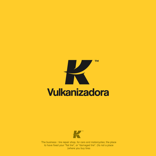 Road logo with the title 'K Vulkanizadora'