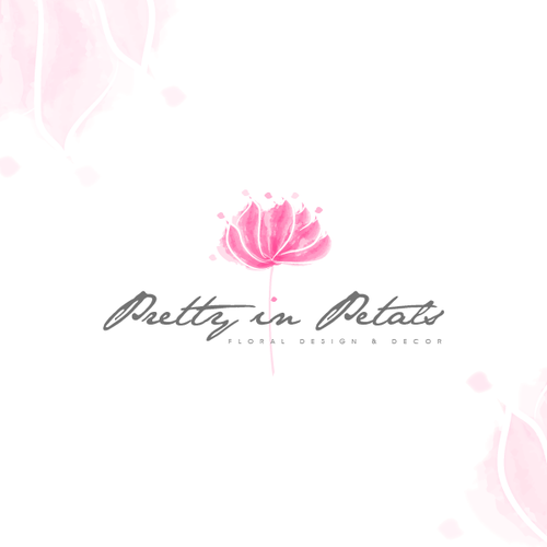 Painter logo with the title 'Pretty in Petals'