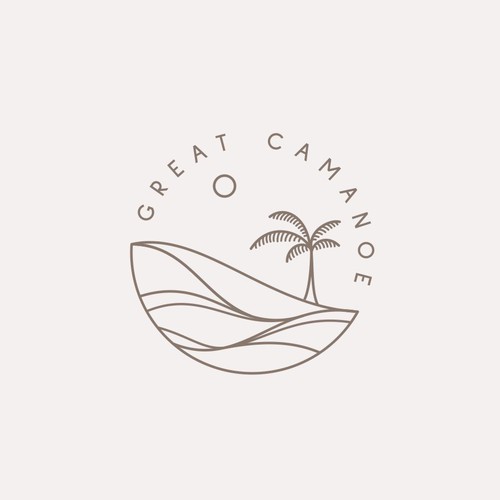 Calm logo with the title 'Elegant villa rental logo'