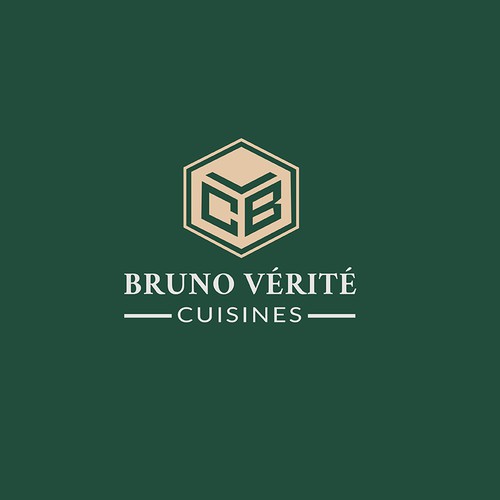 Cuisine design with the title 'Bruno vérité cuisines logo design '