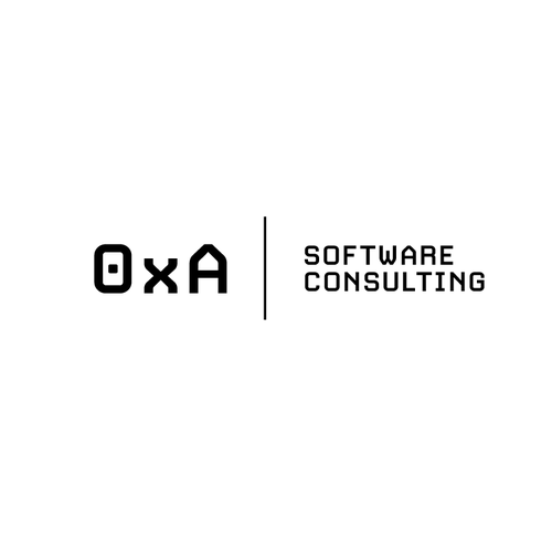 Consulting brand with the title 'Logo design for 0xA | Highly Technical Cloud and Development Consultant'