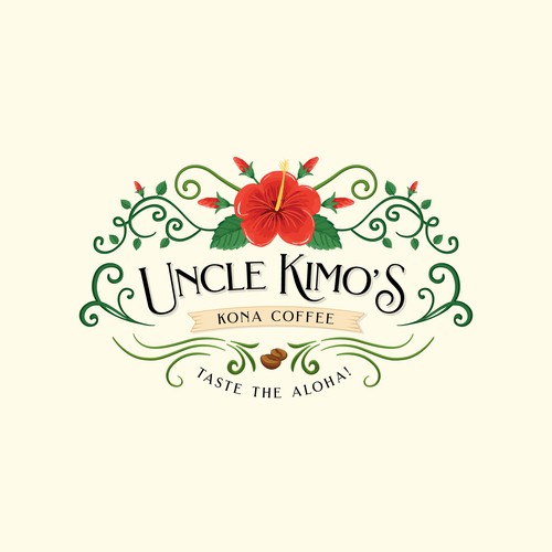 Hawaii logo with the title 'Uncle Kimo's'