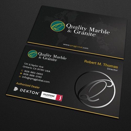 Name card design with the title 'Business card design'