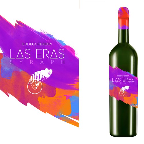 Winery label with the title 'Wine label design proposal'