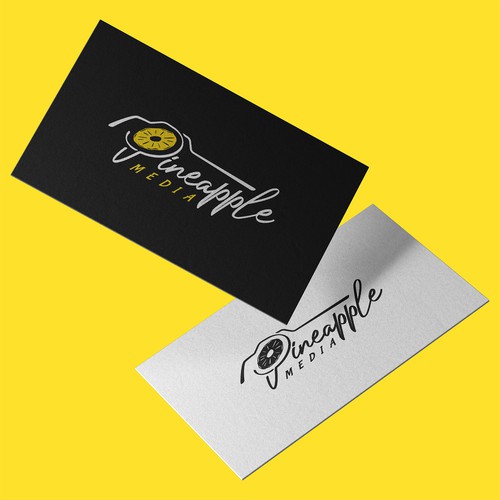Pineapple design with the title 'logo design for Photography'