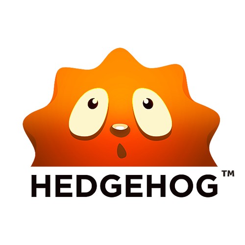 Hedgehog design with the title 'Design Logo Hedgehog '