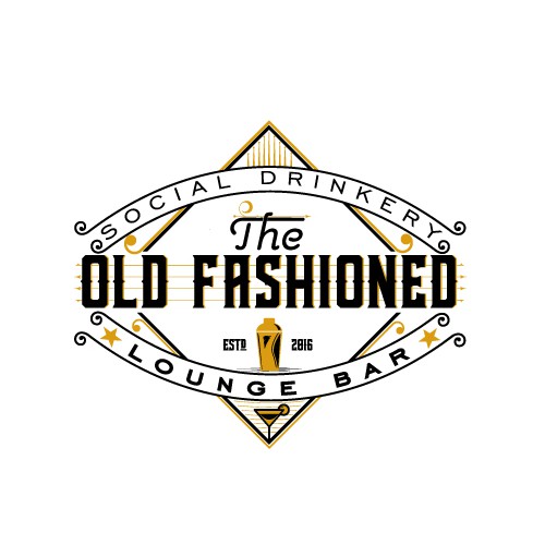 Lounge design with the title 'OLD FASHIONED'
