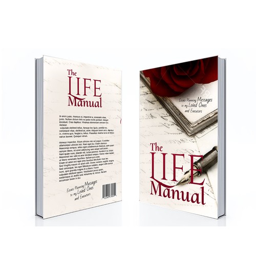 Rose book cover with the title 'My Life Manual'