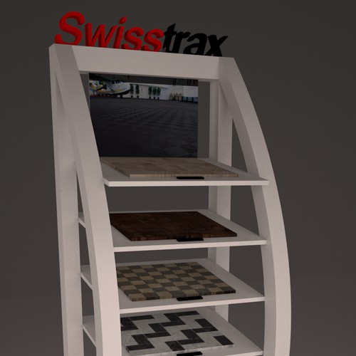 Stand design with the title '3D design'