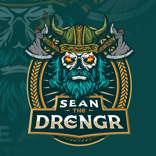 Viking ship logo with the title 'SeanTheDrengr'