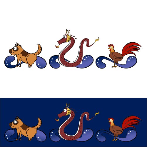 Zodiac artwork with the title 'Chinese Zodiac'