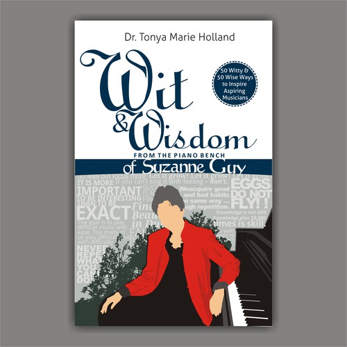 Biography design with the title 'Biography and philosophy book cover artwork concept'