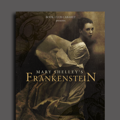 Deep design with the title 'immersive poster design for the Book Club Cabaret'