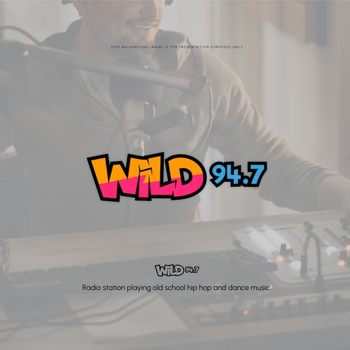 Hip hop logo with the title 'train graffiti style logo'