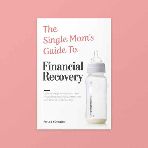 Kids book cover with the title 'Book for single moms with financial problems'
