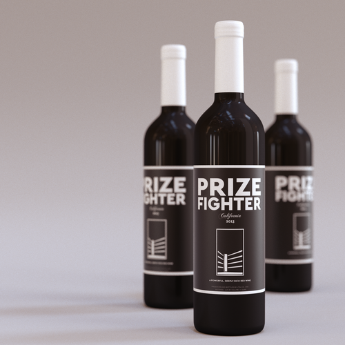 Simplified design with the title 'Wine label'